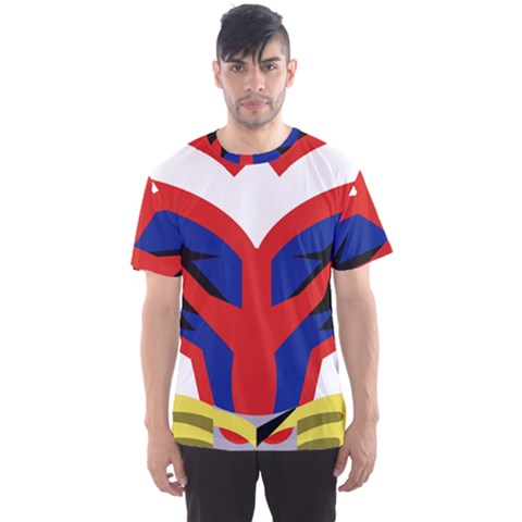 All Might Suit Men s Sport Mesh Tee by KibaRain