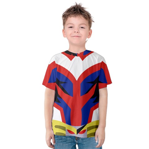 All Might Suit Kids  Cotton Tee by KibaRain