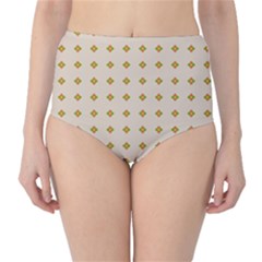 Pattern Background Retro High-waist Bikini Bottoms by Simbadda
