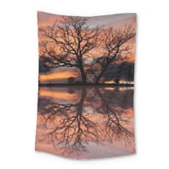 Aurora Sunset Sun Landscape Small Tapestry by Simbadda