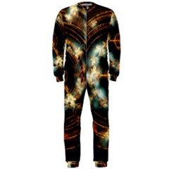 Science Fiction Energy Background Onepiece Jumpsuit (men)  by Simbadda