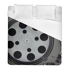 Turntable Record System Tones Duvet Cover (full/ Double Size) by Simbadda