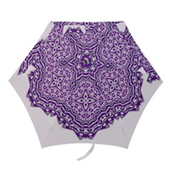 Mandala Purple Mandalas Balance Mini Folding Umbrellas by Simbadda