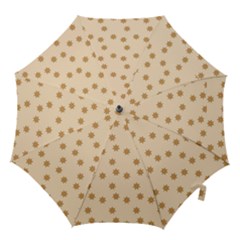 Pattern Gingerbread Star Hook Handle Umbrellas (medium) by Simbadda