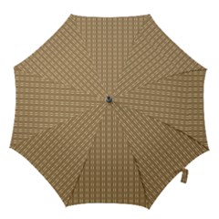 Pattern Background Brown Lines Hook Handle Umbrellas (medium) by Simbadda