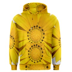 Transparent Flower Summer Yellow Men s Pullover Hoodie by Simbadda