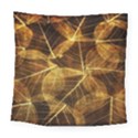 Leaves Autumn Texture Brown Square Tapestry (Large) View1