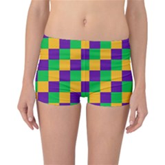 Mardi Gras Checkers Reversible Bikini Bottoms by PhotoNOLA
