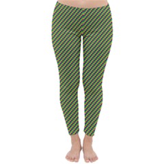 Mardi Gras Checker Boards Classic Winter Leggings by PhotoNOLA