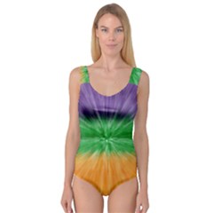 Mardi Gras Tie Die Princess Tank Leotard  by PhotoNOLA