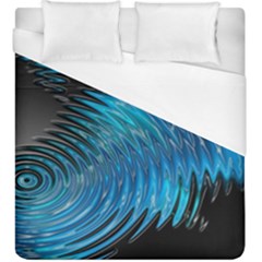 Waves Wave Water Blue Hole Black Duvet Cover (king Size) by Alisyart