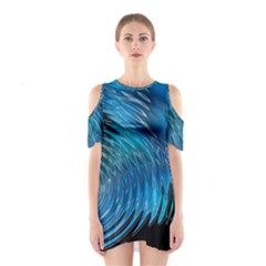 Waves Wave Water Blue Hole Black Shoulder Cutout One Piece by Alisyart
