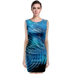 Waves Wave Water Blue Hole Black Classic Sleeveless Midi Dress by Alisyart