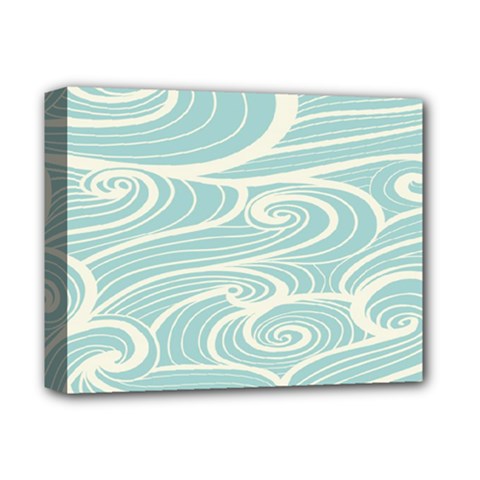 Blue Waves Deluxe Canvas 14  X 11  by Alisyart