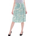 Blue Waves Midi Beach Skirt View1