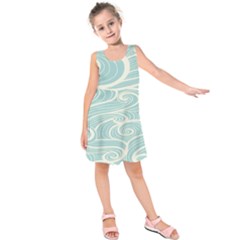 Blue Waves Kids  Sleeveless Dress