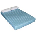 Circle Blue White Fitted Sheet (California King Size) View2