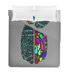 Emotional Rational Brain Duvet Cover Double Side (full/ Double Size) by Alisyart