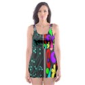 Emotional Rational Brain Skater Dress Swimsuit View1