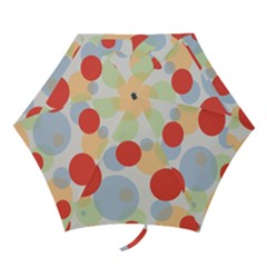 Contrast Analogous Colour Circle Red Green Orange Mini Folding Umbrellas