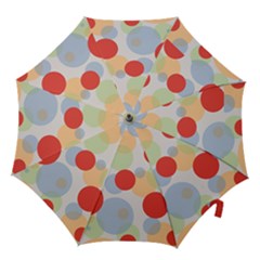 Contrast Analogous Colour Circle Red Green Orange Hook Handle Umbrellas (large) by Alisyart