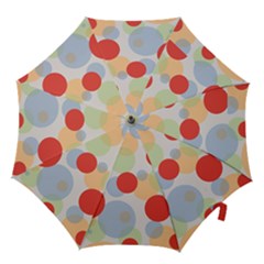 Contrast Analogous Colour Circle Red Green Orange Hook Handle Umbrellas (small)