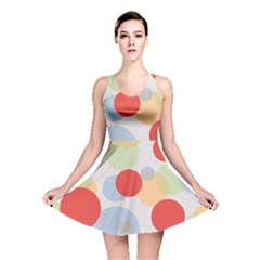 Contrast Analogous Colour Circle Red Green Orange Reversible Skater Dress by Alisyart