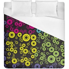 Circle Ring Color Purple Pink Yellow Blue Duvet Cover (king Size)