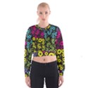 Circle Ring Color Purple Pink Yellow Blue Women s Cropped Sweatshirt View1