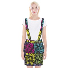 Circle Ring Color Purple Pink Yellow Blue Suspender Skirt