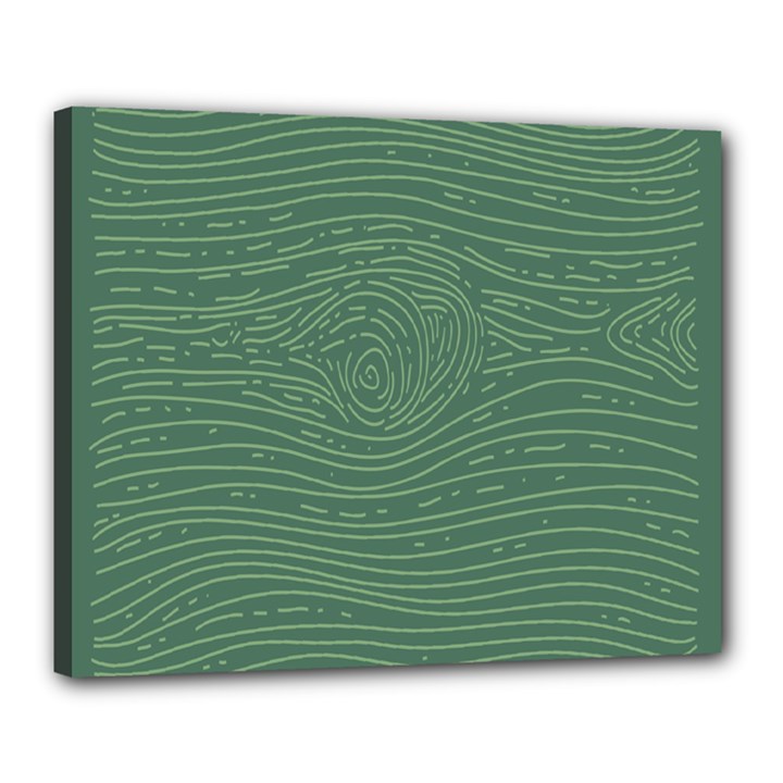 Illustration Green Grains Line Canvas 20  x 16 