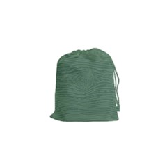 Illustration Green Grains Line Drawstring Pouches (xs) 