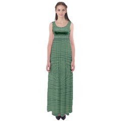 Illustration Green Grains Line Empire Waist Maxi Dress