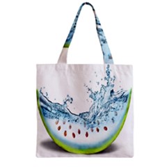 Fruit Water Slice Watermelon Zipper Grocery Tote Bag