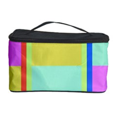 Maximum Color Rainbow Red Blue Yellow Grey Pink Plaid Flag Cosmetic Storage Case by Alisyart