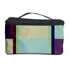 Maximum Color Rainbow Brown Blue Purple Grey Plaid Flag Cosmetic Storage Case by Alisyart