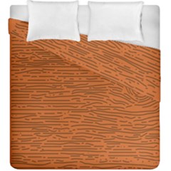 Illustration Orange Grains Line Duvet Cover Double Side (king Size)