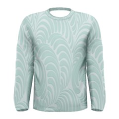 Leaf Blue Men s Long Sleeve Tee