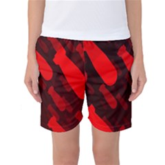 Missile Rockets Red Women s Basketball Shorts by Alisyart