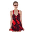 Missile Rockets Red Halter Swimsuit Dress View1