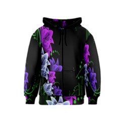 Neon Flowers Floral Rose Light Green Purple White Pink Sexy Kids  Zipper Hoodie