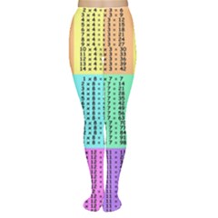 Multiplication Printable Table Color Rainbow Women s Tights by Alisyart