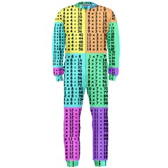Multiplication Printable Table Color Rainbow Onepiece Jumpsuit (men)  by Alisyart