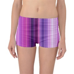 Pink Vertical Color Rainbow Purple Red Pink Line Boyleg Bikini Bottoms by Alisyart