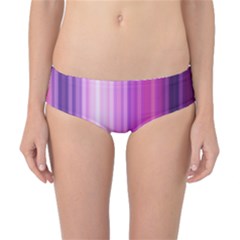 Pink Vertical Color Rainbow Purple Red Pink Line Classic Bikini Bottoms by Alisyart