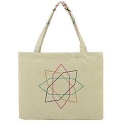 Shape Experimen Geometric Star Sign Mini Tote Bag by Alisyart