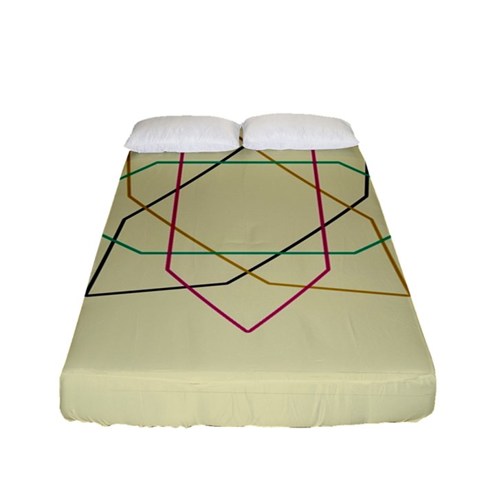 Shape Experimen Geometric Star Sign Fitted Sheet (Full/ Double Size)