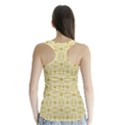 Gold Geometric Plaid Circle Racer Back Sports Top View2