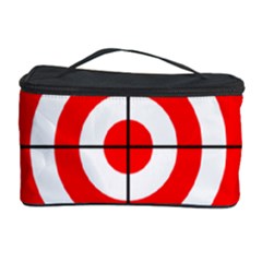 Sniper Focus Target Round Red Cosmetic Storage Case by Alisyart
