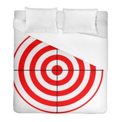 Sniper Focus Target Round Red Duvet Cover (full/ Double Size) by Alisyart